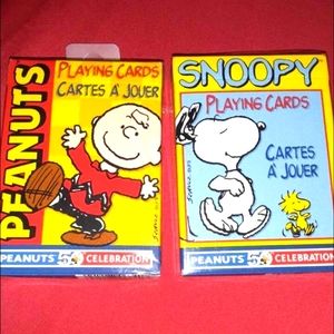 Peanuts snoopy playing cards